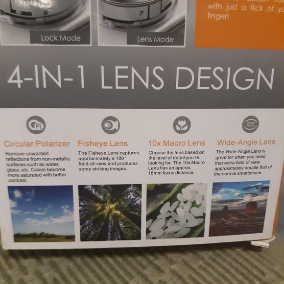 ( Listing # 29 ) NEW-4 -IN-1 -REVOLVER LENS DESIGN ( SMARTPHONE ) - Picture 5 of 6